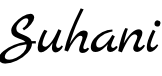 Suhani's signature